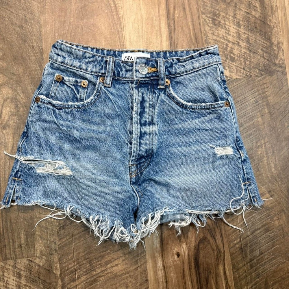 Vintage y2k zara high waisted denim shorts jorts